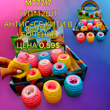 Игрушка-антистресс &laquo;Хеллоу Китти в боченке&raquo; MT7217 фото