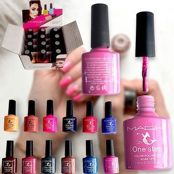 MAGK Gel Polish 10 мл One Step Gel доступний у 96 кольорах одноетапне замочування, затвердіння під світлодіодами і УФ-випромінюванням, не потрібне базове або верхнє покриття. MT514 фото