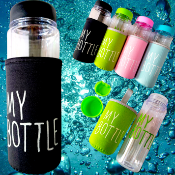 My Bottle РОЗМІР ВИСОТА 19.5СМ*7СМ 500ML Спортивна пляшка є практичним і максимально необхідним атрибутом активної людини. Вона завжди стане доречною під час прогулянок і занять спортом. MT850 фото