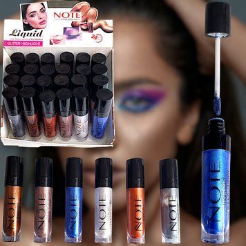NOTE LIPGLOSS Liquid eye boom stroting highlighter GLITTER HIGHLIGHT 2В1 блеск для губ хайлайтер для глаз.  MT0512 фото
