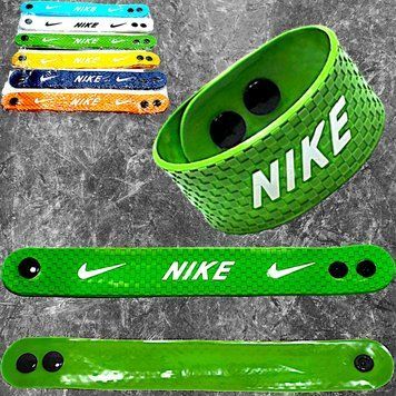 Браслет напульсник силіконовий на руку з логотипом спортивних фірм: Nike ширина 3см RZR29/1 фото