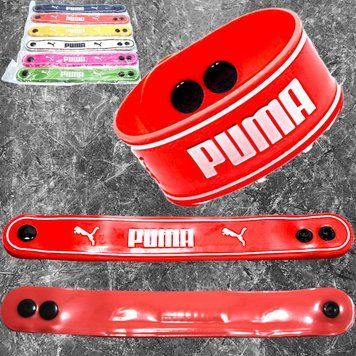 Браслет напульсник силіконовий на руку з логотипом спортивних фірм: Puma ширина 3см RZR30/3 фото