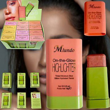 Miundo On-the-Glow HIGHLIGHTER . Хайлайтер тонувальний зволожувальний стік, який створює мерехтливі акценти, м'які контури і делікатні відблиски на всіх тонах шкіри. MT711 фото